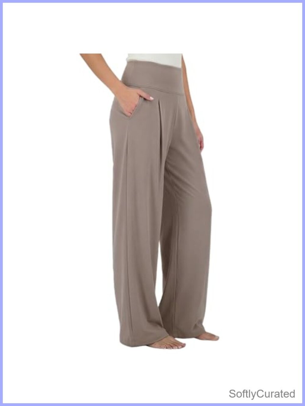 Palazzo Yoga Pants High Waisted Wide Leg Pull On Women